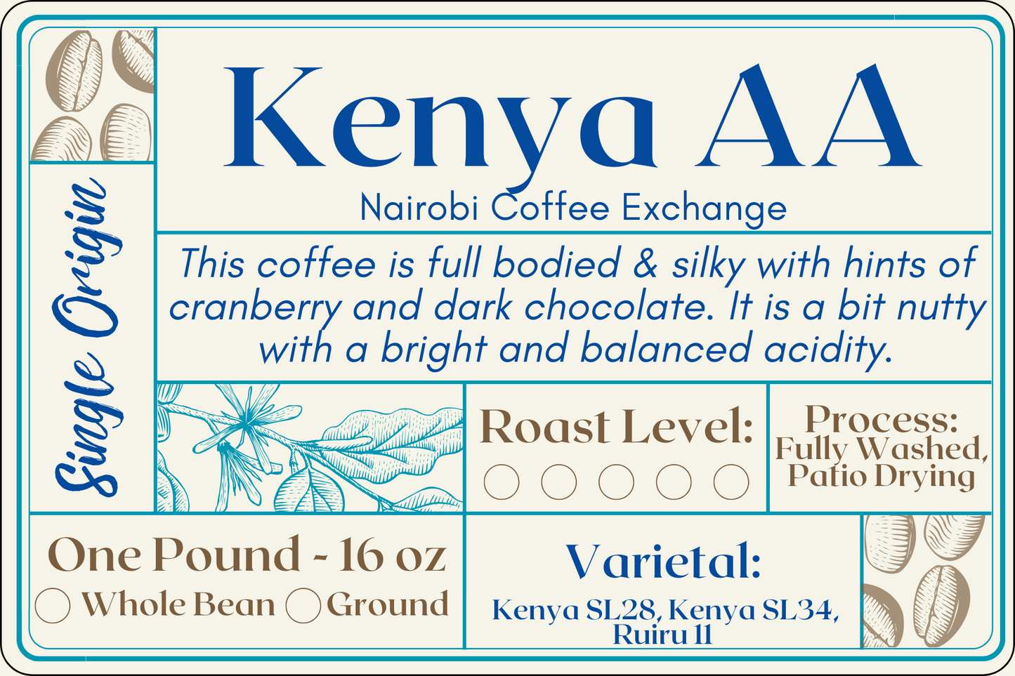 Kenya AA – Single Origin African Coffee