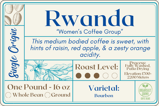 Rwanda "Women's Coffee Extension" - Organic Grown - Single Origin